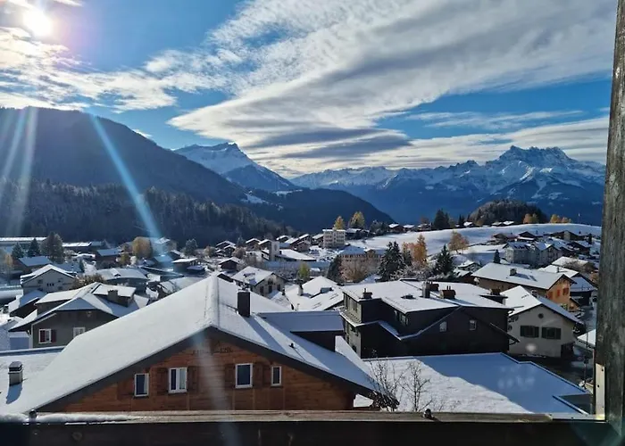 Lumineux Au Centre Du Village Leysin